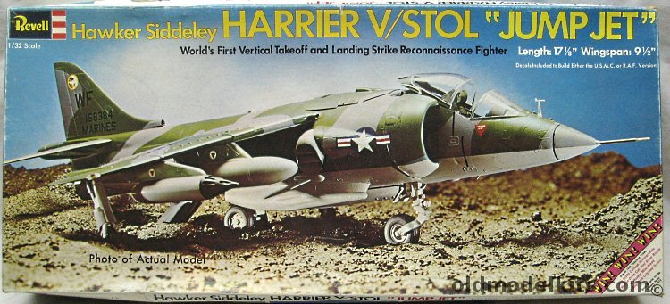 Revell 1/32 Hawker Siddeley Harrier - RAF or US Marines VMA-513, H194 plastic model kit